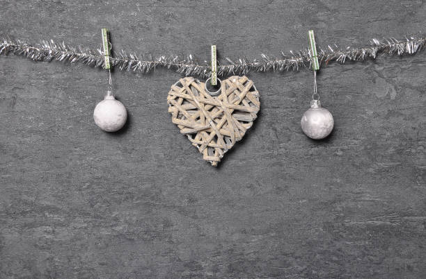 istock Shale board with Christmas decoration as background 956895442