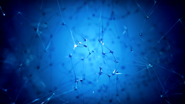 Human Brain / Neural Network / Artificial Intelligence (Blue)