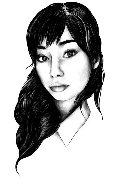 istock young girl selfie portrait sketch vector graphic 956896934