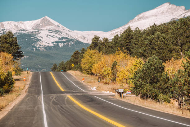 istock Highway at autumn in Colorado, USA. 956897042