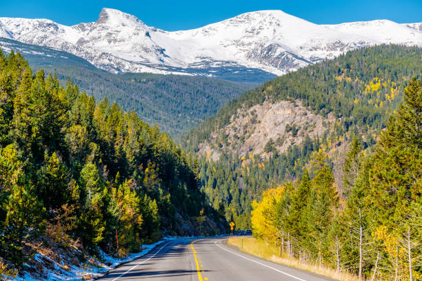 istock Highway at autumn in Colorado, USA. 956897124