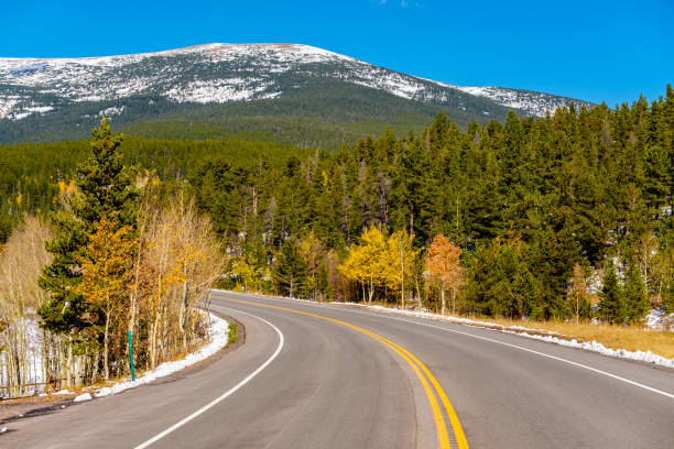 istock Highway at autumn in Colorado, USA. 956897134