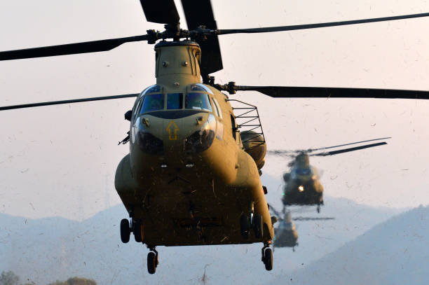 istock The Military Helicopter, CH-47, Chinook 956897584