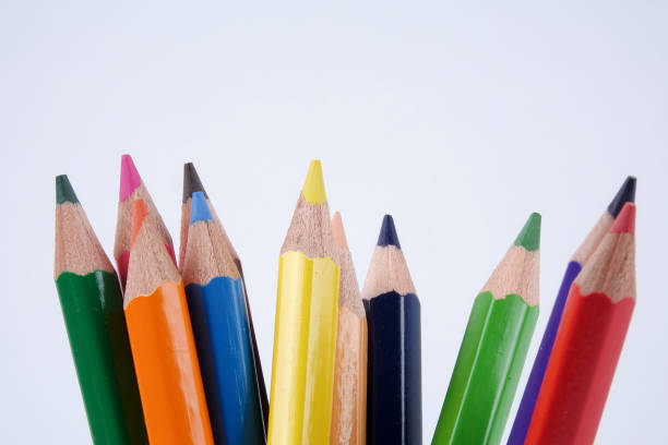 istock Close-Up Of Colored Pencils Against White Background 956911456