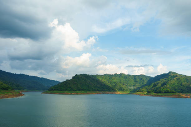 istock Beautiful mountains and rivers at Khun Dan Dam Prakarnchon Dam 956913554