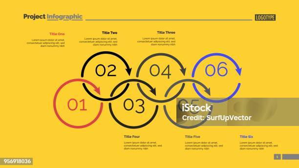 Process Elements Drawing Process Diagram With Six Elements Slide Stock Illustration - Download ...