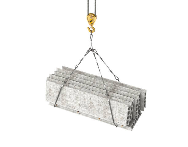istock reinforced concrete block on the crane 3d illustration 956923852