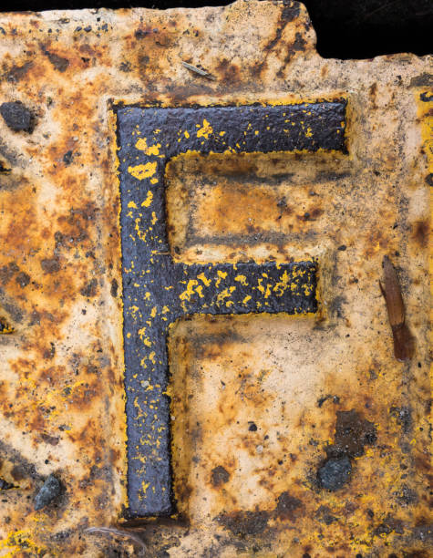 istock Written Wording in Distressed State Typography Found Letter F 956940368
