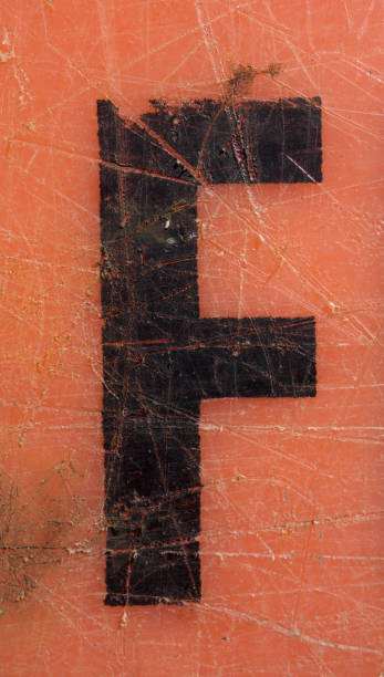 istock Written Wording in Distressed State Typography Found Letter F 956940384