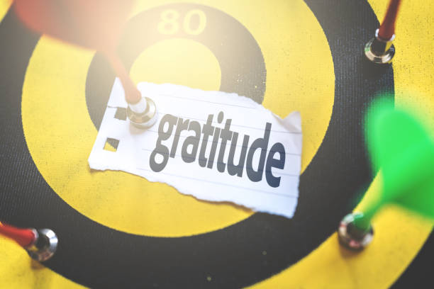 istock Gratitude written on Arrow in the bullseye 956943198