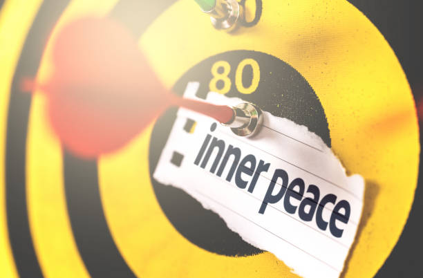 istock Inner Peace written on Arrow in the bullseye 956943234