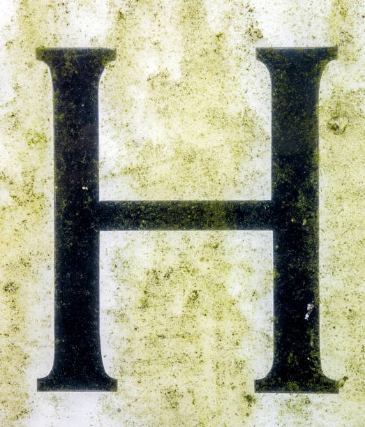istock Written Wording in Distressed State Typography Found Letter H 956949632