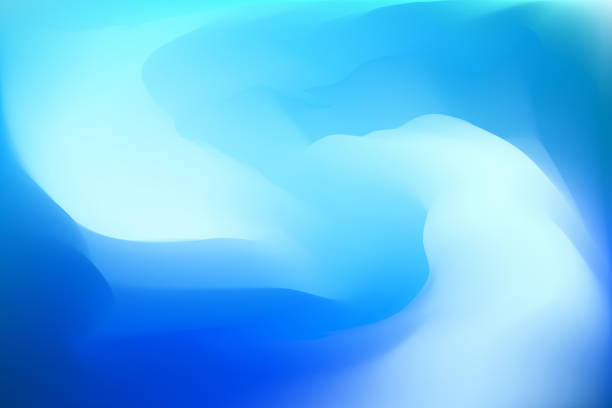 ilustrações de stock, clip art, desenhos animados e ícones de abstract blue dreamy background - nobody wave blue backgrounds