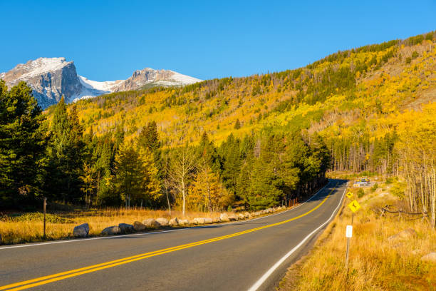 istock Highway at autumn in Colorado, USA. 956951514