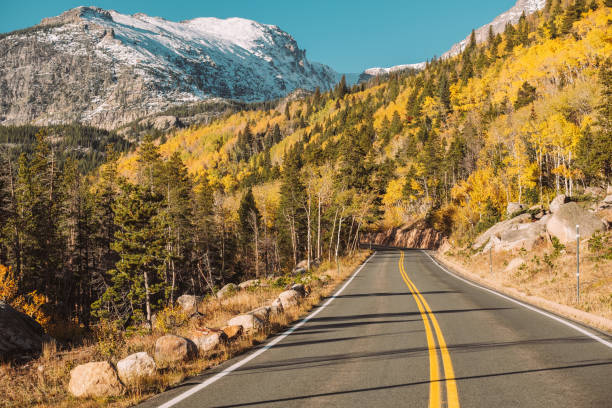 istock Highway at autumn in Colorado, USA. 956951532