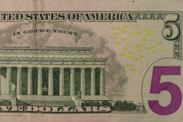 istock Macro shot of the five dollars banknote 956955330