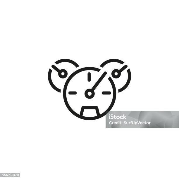 Car Dashboard Icon Stock Illustration - Download Image Now - Cockpit, Icon Symbol, Showing