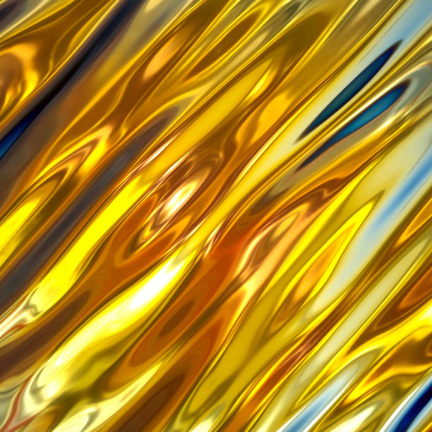 istock 3d render, iridescent abstract background, gold liquid texture, shiny holographic foil, wavy metallic wallpaper, fluid ripples, liquid metal surface, esoteric aura vibrations, 956981832