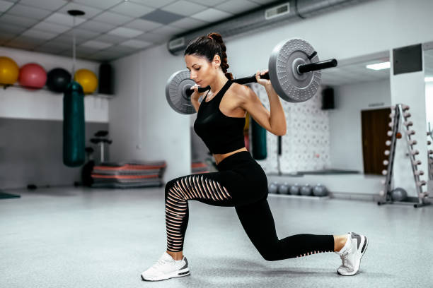 istock Weightlifting workout in the gym. 956982446