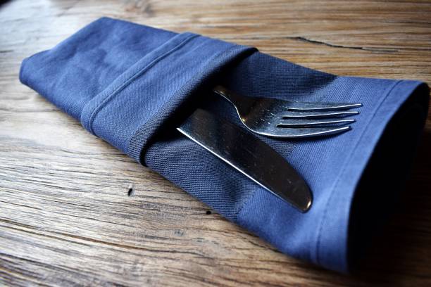 istock cutlery wrapped in a napkin 956982532