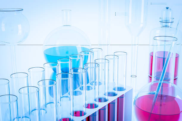 istock Laboratory equipment and science experiments ,Laboratory glassware containing chemical liquid, science research,science background and science 956989086