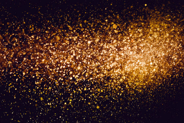 istock Christmas blur bokeh background texture abstract light glittering stars on bokeh. glitter vintage lights background 956989778