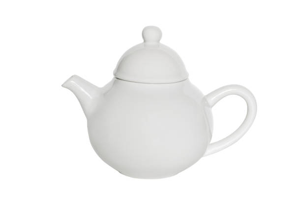istock white ceramic tea pot isolated on white background with clipping path. 956997162