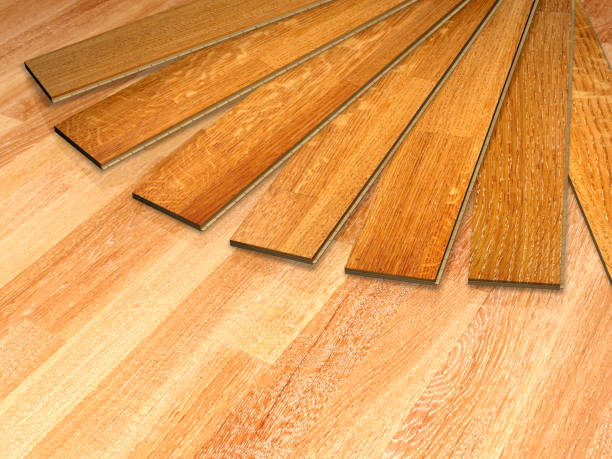 istock New planks of oak parquet 957006378