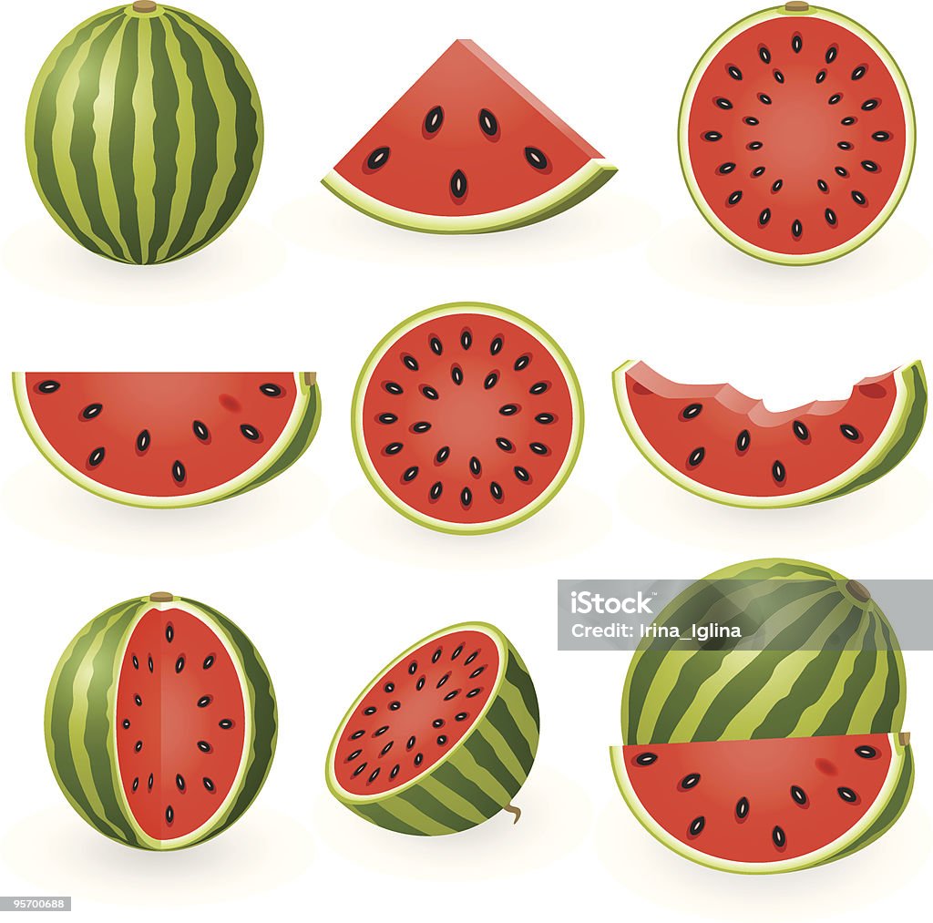 Wassermelone - Lizenzfrei Wassermelone Vektorgrafik