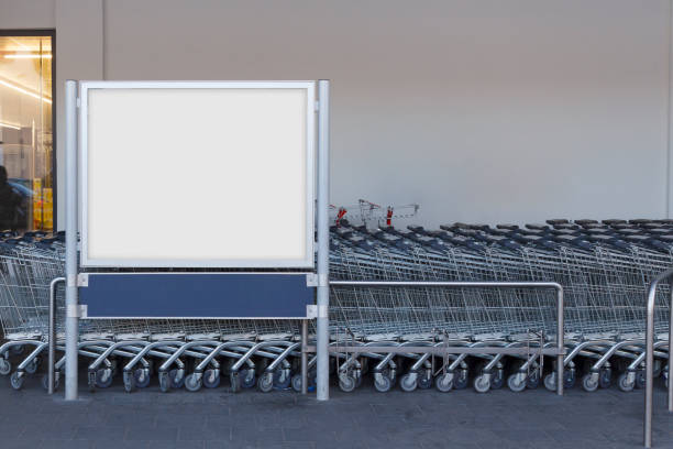 istock Blank billboard in a supermarket 957009456