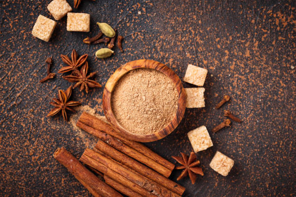 istock Cinnamon, anise, cardamom, clover and sugar 957014542