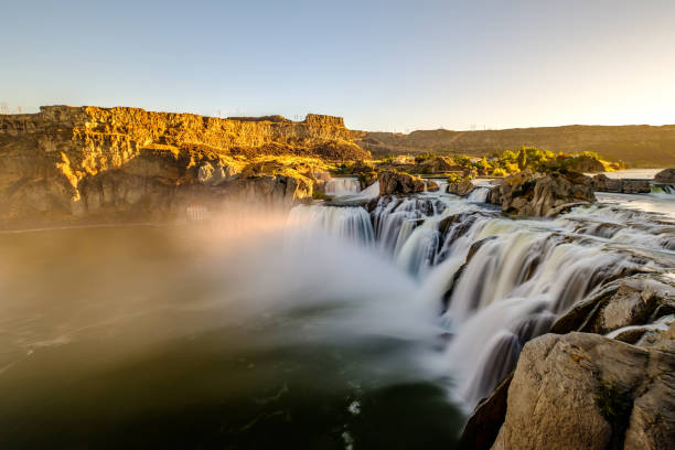 Shoshone Falls at sunrise in Twin Falls, Idaho, USA.