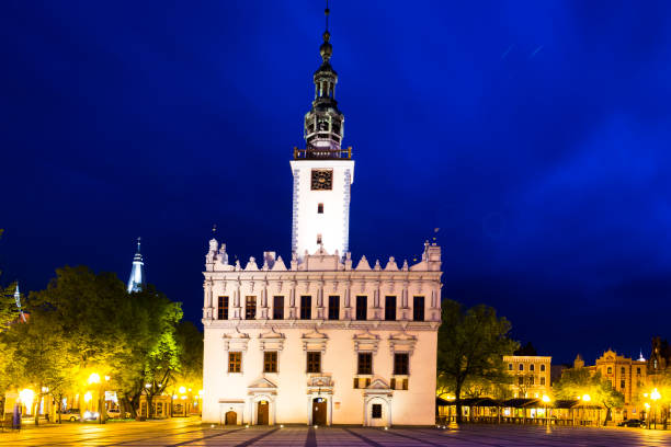 istock City Hall in the evening Chelmno, Poland. 957034770