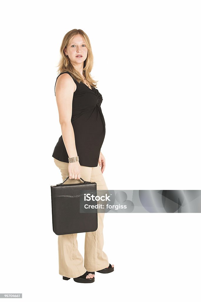 Бизнес женщина - Стоковые фото Беременная роялти-фри