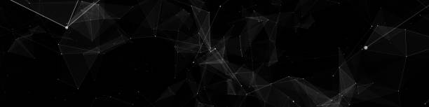 istock Triangle Shapes Lines And Dots Forming A Plexus Background 957046758
