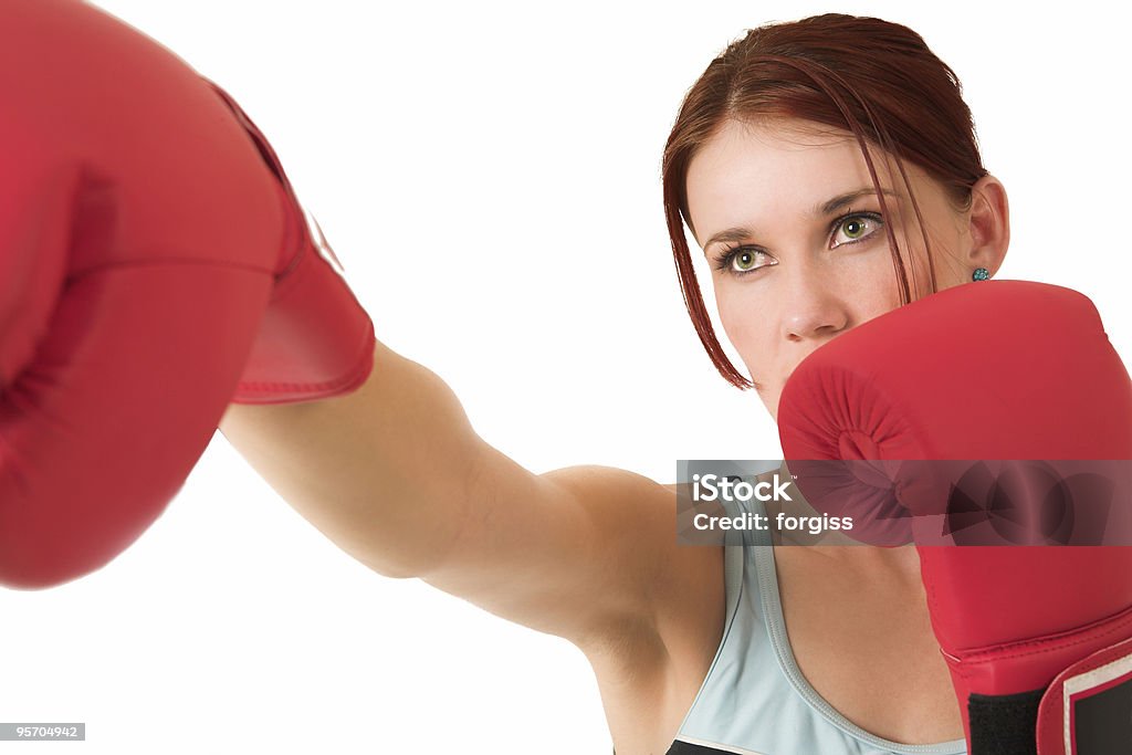 Boxe donna - Foto stock royalty-free di Adulto