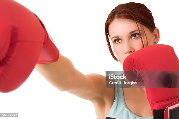 Boxe Donna - Fotografie stock e altre immagini di Adulto - Adulto, Attività ricreativa, Beautiful Woman