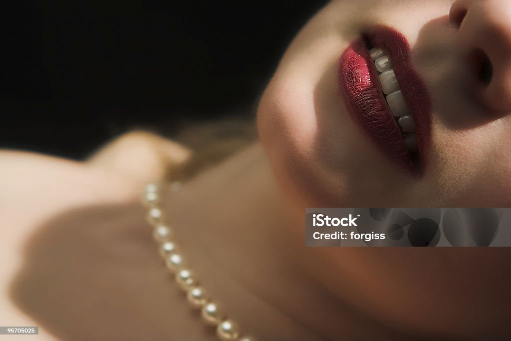 High contrast portrait of a nude woman  Adult Stock Photo