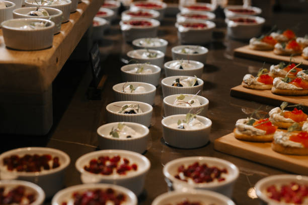 istock Delicious canapes as event dish 957054554