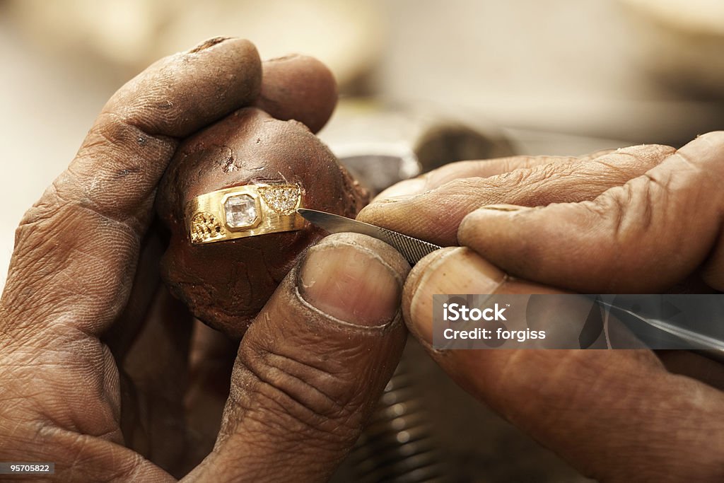 La zona de Jeweler'anillos - Foto de stock de Diamante libre de derechos