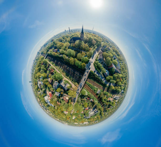 istock Old City Riga Chirch in the park drone 360 vr view 957061252
