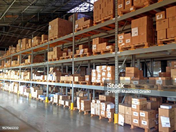 Warehouse Stock Photo - Download Image Now - Warehouse, Storage Room, Box - Container