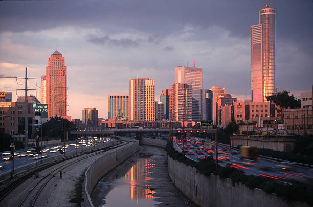 Ramat Gan city stock photo