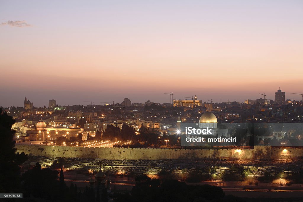 Alten Jerusalem & Dome of the Rock - Lizenzfrei Alt Stock-Foto