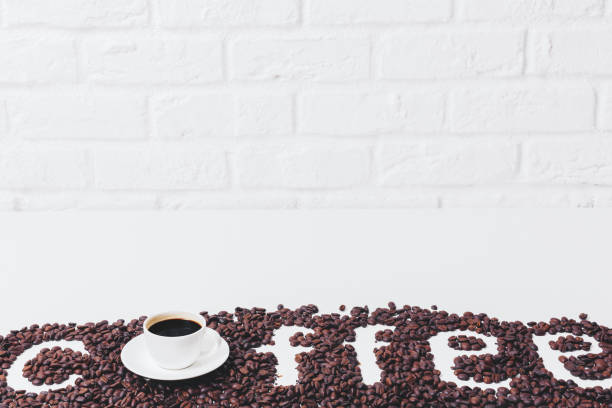 istock Contemporary coffee wallpaper 957072188