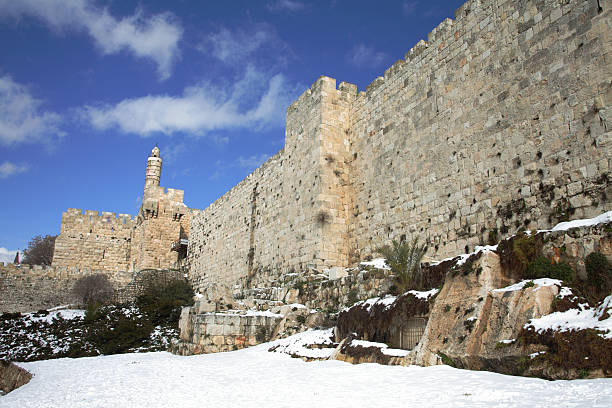 david's tower (david cidadela), Jerusalém - foto de acervo