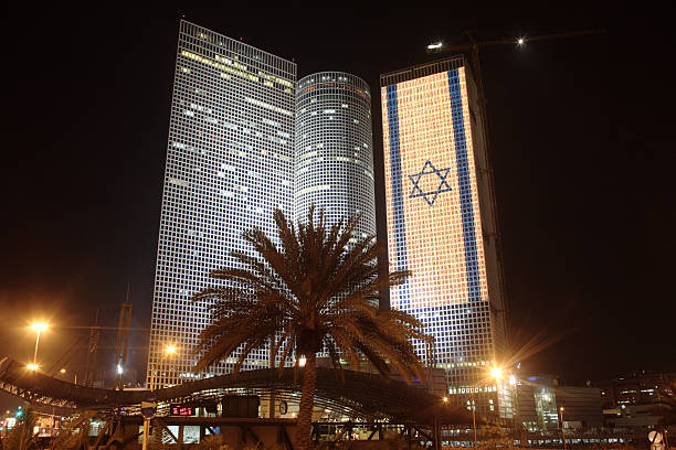 Centro de Azrieli, Tel Aviv, Israel - foto de acervo