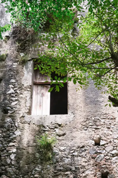 Photo of hiking path Valle delle Ferriere, along abandoned houses, Amalfi Coast, Italy