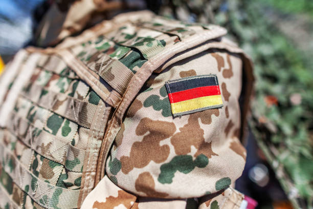 istock german flag on a german soldier desert uniform 957083810