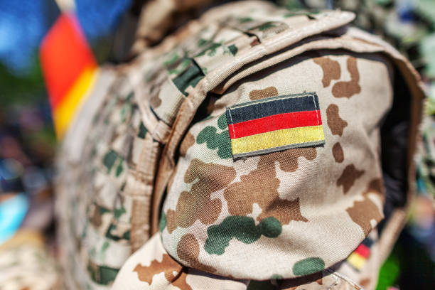 istock german flag on a german soldier desert uniform 957083824